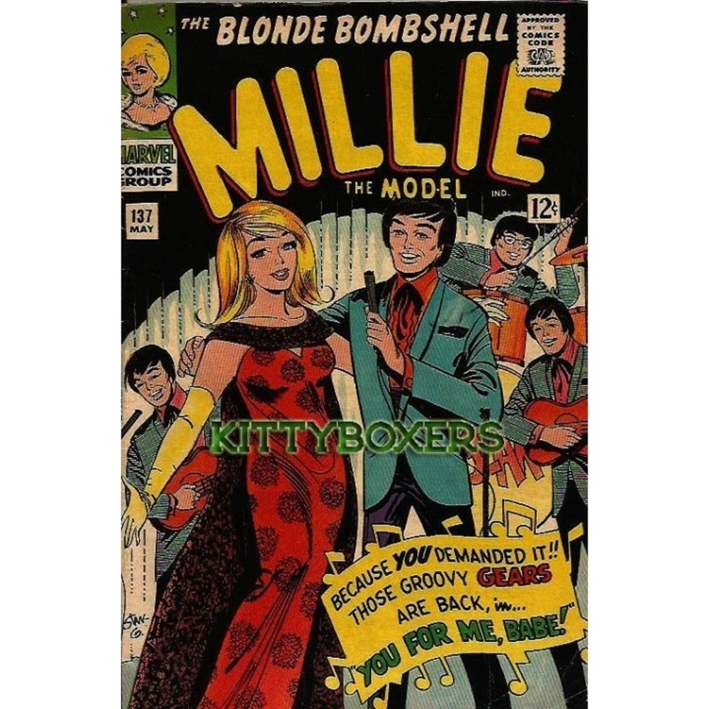 Millie the Model Blond Bombshell #137 1966 & Modeling With #42 1965 Paper Dolls